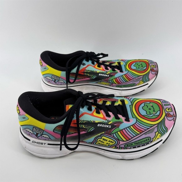 Brooks Shoes - Brooks Ghost 15 Women's Multicolor Pride Edition Sneakers Size 8.5